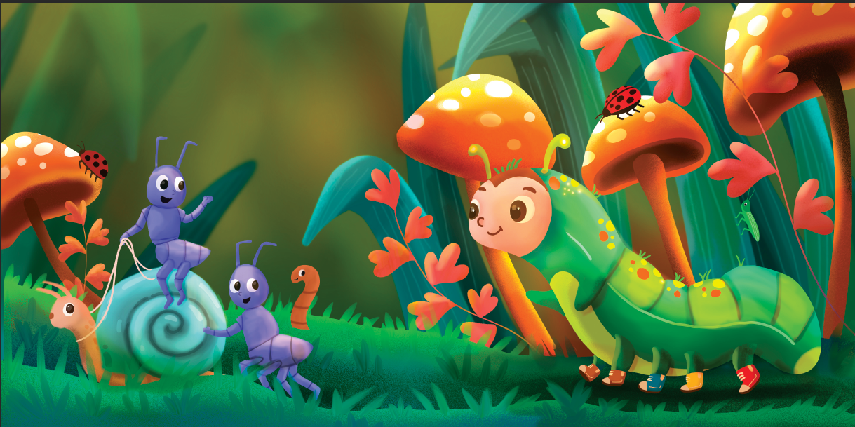 Interior spread from Caterpillar's Big Change
